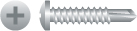 4p104 10-16 X 0.5 In. 410 Stainless Steel Phillips Pan Head Screws Passivated And Waxed Box Of 8 000