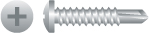4p108 10-16 X 1 In. 410 Stainless Steel Phillips Pan Head Screws Passivated And Waxed Box Of 4 000