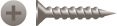 820l 8 X 1.25 In. Phillips Flat Head Particle Board Screws Plain And Lubed Box Of 8 000