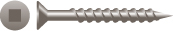 826ql 8 X 1.62 In. Square Drive Flat Head Particle Board Screws Plain And Lubed Box Of 5 000