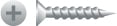 610lz 6 X 0.63 In. Phillips Flat Head Particle Board Screws Zinc Plated Box Of 25 000