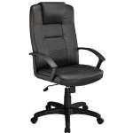 921394 High Back Executive Breathable Leather Chair Black