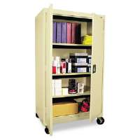 Ale36680 Mobile Storage Cabinet, With Adjustable Shelves Putty