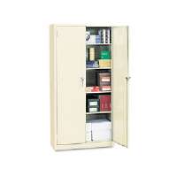 Alera Ale82106 Assembled 72 In. High Storage Cabinet, With Adjustable Shelves Putty