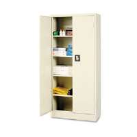 Alera Ale86630 Space Saver 66 In. High Storage Cabinet, 4 Adjustable Shelves Putty