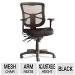 Alera Aleel42me10b Elusion Series Mesh Chair Multifunction Mesh Nylon, Balck