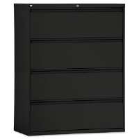 Alera Alela544254bl Four Drawer Lateral File Cabinet, Black