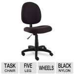 Alera Alevt48fa10b Swivel Task Chair Adjustable Height, Nylon, 5 Hooded Casters, Black