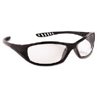 138-28615 V40 Hellraiser Safety Glasses, Black Frame, Clear Anti-fog Lens