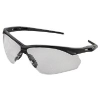 138-28624 V60 Nemesis Rx Reader Safety Glasses, Black Frame, Clear Lens