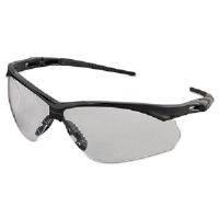 138-28627 V60 Nemesis Rx Reader Safety Glasses, Black Frame, Clear Lens