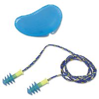 154-fus30-hp Fusion Multiple-use Earplugs, Corded, Blue And White, 100 Pairs