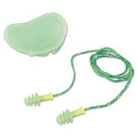 154-fus30s-hp Hp Fusion Multiple-use Earplugs, Small, Corded, Green & White, 100 Pairs