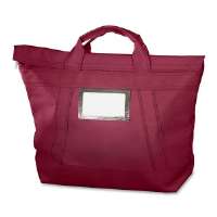 232-5002w-17 Locking Courier Bag, Fire-resistant, Burgundy