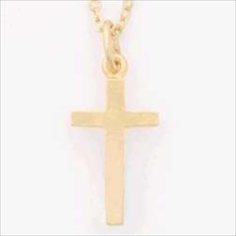 814336 Necklace Cross Small Plain With 18 In. Cable Chain