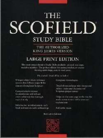 Kjv Old Scofield Study Bible Large Prt Black Genuine