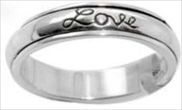 04386x Ring Faith Hope Love Spin Style 482 Ss Size 8