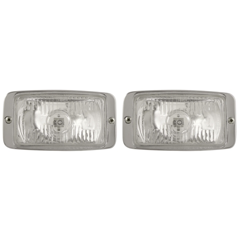 Nv-106 3 X 5 In. Chrome Bezel Driving Lamp - Clear