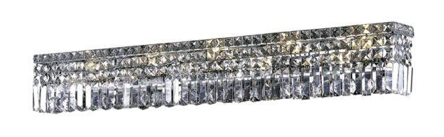 1728w44c-rc Chantal Heirloom Handcut Crystal Vanity Light, Chrome