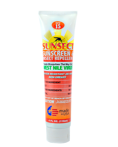 Sunscreen And Insect Repellent Water Resistant, Non-greasy, 4 Oz.