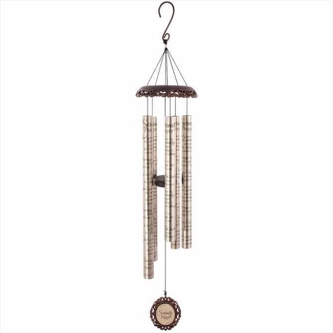 Carson Home Accents Wind Chime Vintage Sonnet Serenity Prayer Carson Home Accents 118872 Wind Chime Vintage Sonnet Serenity Prayer Bronze 40 In
