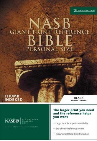571473 Nasb Giant Print Reference Personal Size Black Bond Index