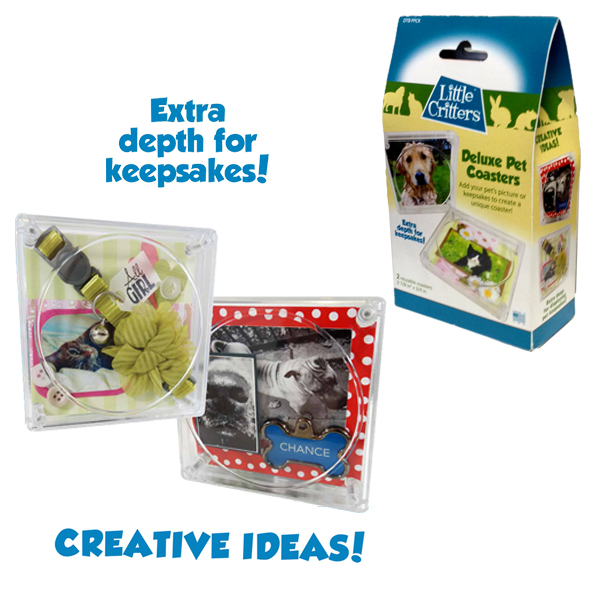 Dtbpetcoa Deluxe Pet Coasters - 4 Pack