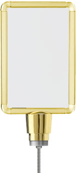 Lavi Industries 50-1130DV-S-GD Vertical Drum Top Traditional Post Sign Frame 7 x 11 In. Gold Lavi Industries 50-1130DV-S-GD Vertical Drum Top Traditional Post Sign Frame 7 x 11 In. Gold