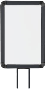 Lavi Industries 50-1130F12V-S-MB Vertical Fixed Mount Sign Frame 7 x 11 In. Matte Black Lavi Industries 50-1130F12V-S-MB Vertical Fixed Mount Sign Frame 7 x 11 In. Matte Black