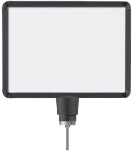 Lavi Industries 50-1131DH-MB Horizontal Drum Top Traditional Post Sign Frame 11 x 14 In. Matte Black Lavi Industries 50-1131DH-MB Horizontal Drum Top Traditional Post Sign Frame 11 x 14 In. Matte Black