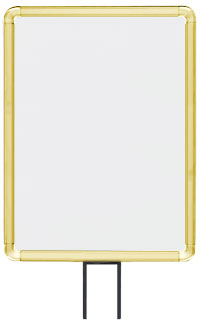 Lavi Industries 50-1131F12V-S-GD Vertical Fixed Mount Sign Frame 11 x 14 In. Gold Lavi Industries 50-1131F12V-S-GD Vertical Fixed Mount Sign Frame 11 x 14 In. Gold