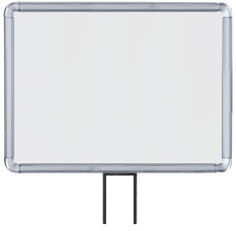 Lavi Industries 50-1131F7H-S-CL Horizontal Fixed Mount Sign Frame 11 x 14 In. Chrome Lavi Industries 50-1131F7H-S-CL Horizontal Fixed Mount Sign Frame 11 x 14 In. Chrome