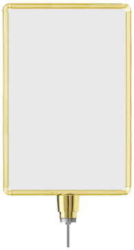 Lavi Industries 50-1134DV-GD Vertical Drum Top Traditional Post Sign Frame 14 x 22 In. Gold Lavi Industries 50-1134DV-GD Vertical Drum Top Traditional Post Sign Frame 14 x 22 In. Gold