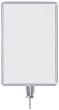 Lavi Industries 50-1134DV-SA Vertical Drum Top Traditional Post Sign Frame 14 x 22 In. Satin Aluminum Lavi Industries 50-1134DV-SA Vertical Drum Top Traditional Post Sign Frame 14 x 22 In. Satin Aluminum