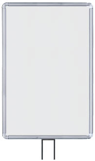 Lavi Industries 50-1134F12V-S-CL Vertical Fixed Mount Sign Frame 14 x 22 In. Chrome Lavi Industries 50-1134F12V-S-CL Vertical Fixed Mount Sign Frame 14 x 22 In. Chrome
