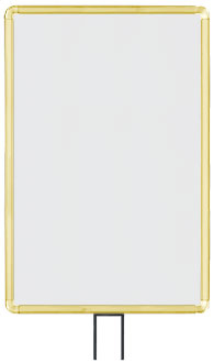 Lavi Industries 50-1134F7V-S-GD Vertical Fixed Mount Sign Frame 14 x 22 In. Gold Lavi Industries 50-1134F7V-S-GD Vertical Fixed Mount Sign Frame 14 x 22 In. Gold