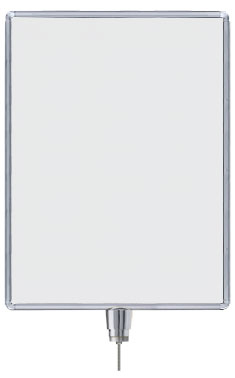 Lavi Industries 50-1136DV-CL Vertical Drum Top Traditional Post Sign Frame 22 x 28 In. Chrome Lavi Industries 50-1136DV-CL Vertical Drum Top Traditional Post Sign Frame 22 x 28 In. Chrome