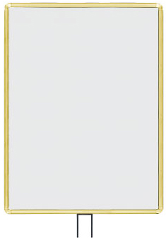 Lavi Industries 50-1136F12V-GD Vertical Fixed Mount Sign Frame 22 x 28 In. Gold Lavi Industries 50-1136F12V-GD Vertical Fixed Mount Sign Frame 22 x 28 In. Gold