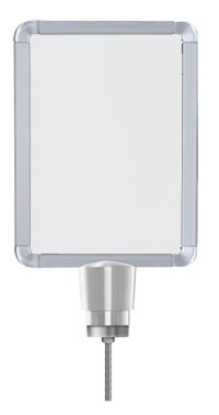 Lavi Industries 50-1141DV-S-SA Vertical Drum Top Traditional Post Sign Frame 8.5 x 11 In. Satin Aluminum Lavi Industries 50-1141DV-S-SA Vertical Drum Top Traditional Post Sign Frame 8.5 x 11 In. Satin Aluminum