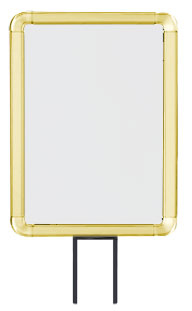 Lavi Industries 50-1141F12V-S-GD Vertical Fixed Mount Sign Frame 8.5 x 11 In. Gold Lavi Industries 50-1141F12V-S-GD Vertical Fixed Mount Sign Frame 8.5 x 11 In. Gold