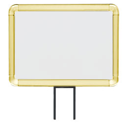 Lavi Industries 50-1141F7H-S-GD Horizontal Fixed Mount Sign Frame 8.5 x 11 In. Gold Lavi Industries 50-1141F7H-S-GD Horizontal Fixed Mount Sign Frame 8.5 x 11 In. Gold