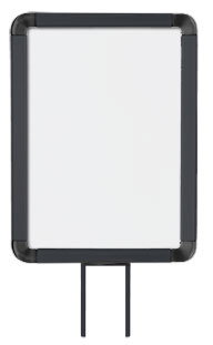 Lavi Industries 50-1141F7V-S-MB Vertical Fixed Mount Sign Frame 8.5 x 11 In. Matte Black Lavi Industries 50-1141F7V-S-MB Vertical Fixed Mount Sign Frame 8.5 x 11 In. Matte Black