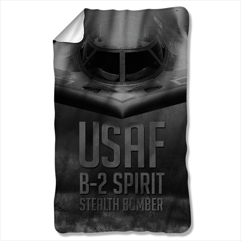 Af108-bkt1-0 36 X 60 In. Air Force And Stealth Fleece Blanket - White