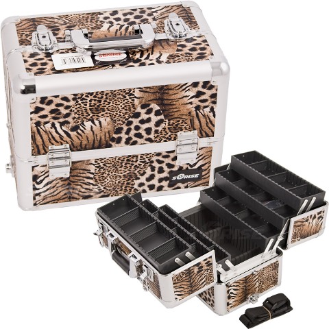E3304lpbr Leopard Brown Pro Makeup Case