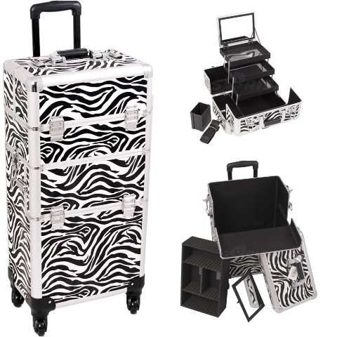 I3561zbwh Zebra Trolley Makeup Case
