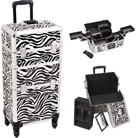 I3661zbwh Zebra Trolley Makeup Case