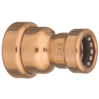 Elkhart Products Corp 10170715 Push Fit Copper Coupling .75 X .50 In.