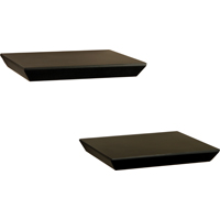 0140-2x10bk Shelf Decor Floating - Black, Pair