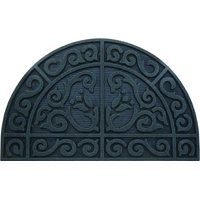 06abshe-14-3l Floor Mat Half Circle, 24 By 39 In.
