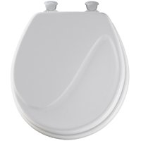 Bemis 24ec-000 Toilet Seat Round Wood Wave White
